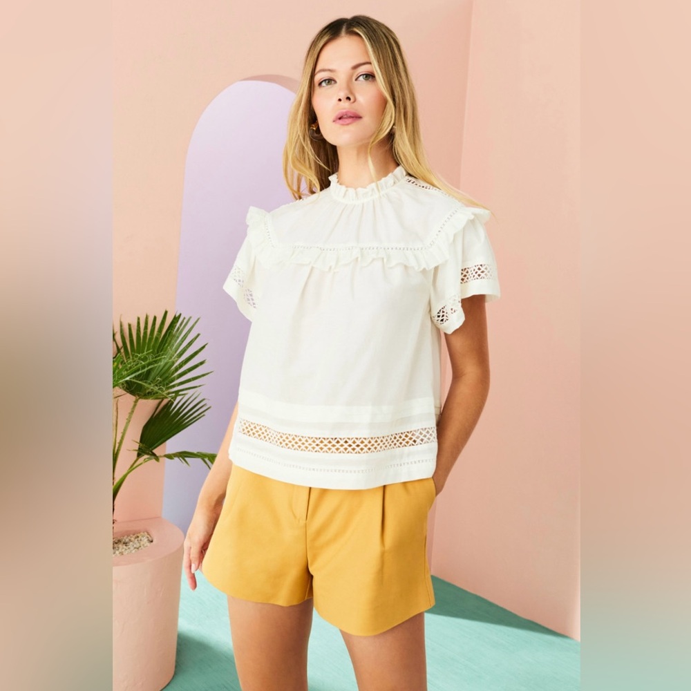 Marie Oliver Sulie Top in Cool White